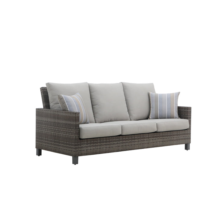 BUNGALOW PATIO SOFA W/2 ACCENT PILLOWS