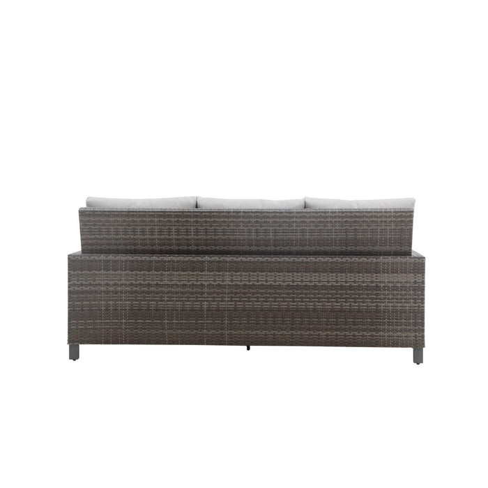 BUNGALOW PATIO SOFA W/2 ACCENT PILLOWS