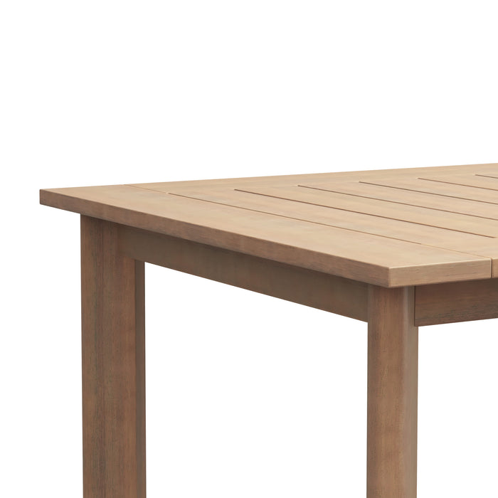 WESLEY PATIO DINING TABLE W/SELF STORING LEAF