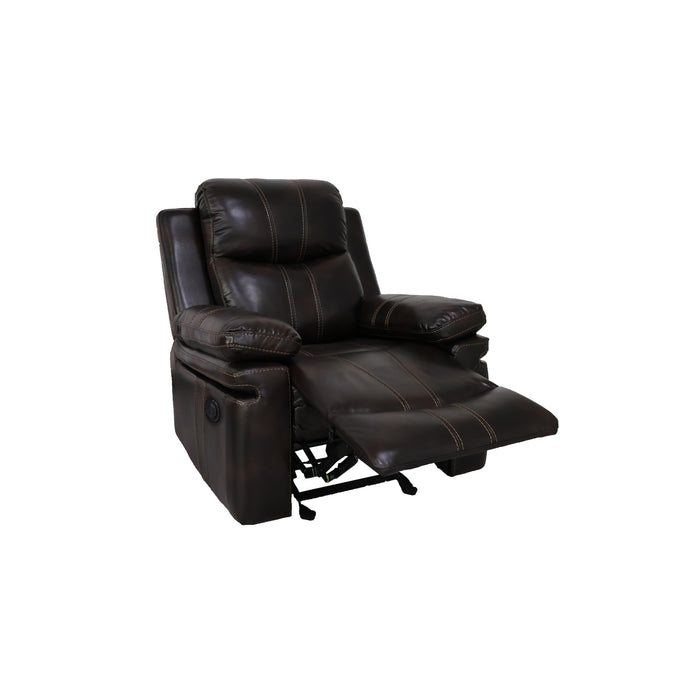 KELLEN GLIDER RECLINER W/PWR FR-BROWN