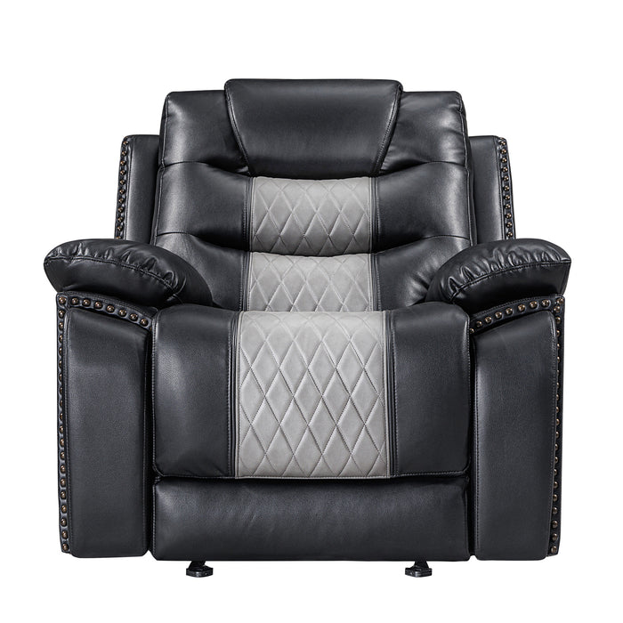 NIKKO GLIDER RECLINER W/PWR FR-BLACK/GRAY