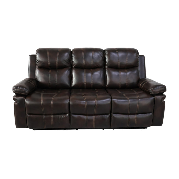 KELLEN  SOFA W/ DROP DOWN TRAY & PWR FR-BROWN