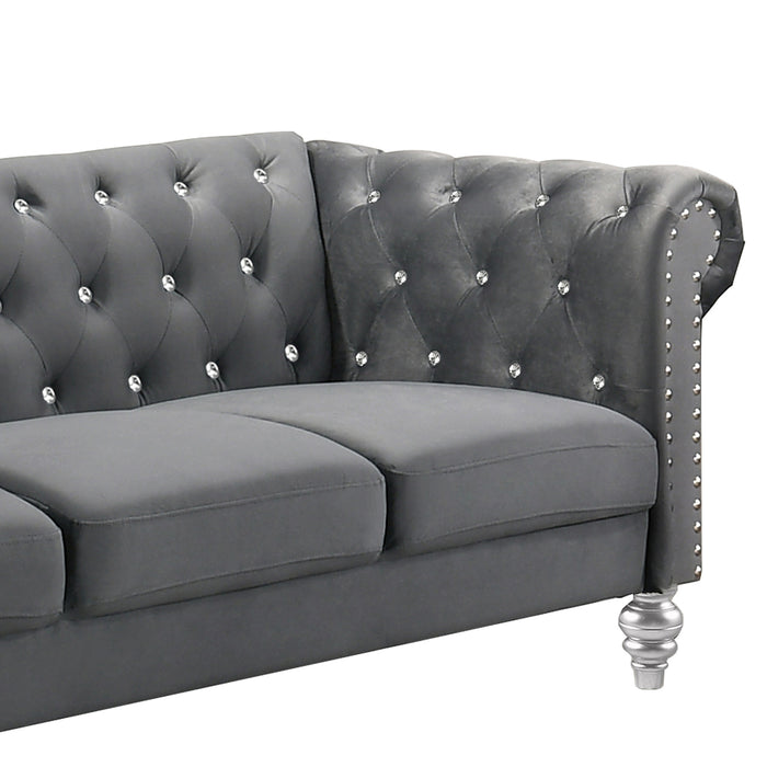 EMMA CRYSTAL SOFA-GRAY