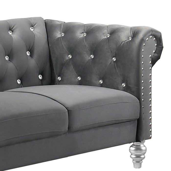 EMMA CRYSTAL LOVESEAT-GRAY