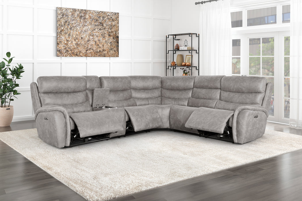 KAMARI GRAY 3 PCS P2 PWR SECTIONAL -  LAF LOVESEAT/RAF LOVESE