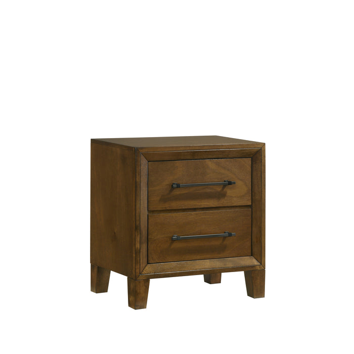 BALLARD 2 DRAWER NIGHTSTAND-WALNUT