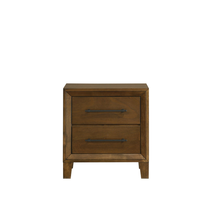 BALLARD 2 DRAWER NIGHTSTAND-WALNUT