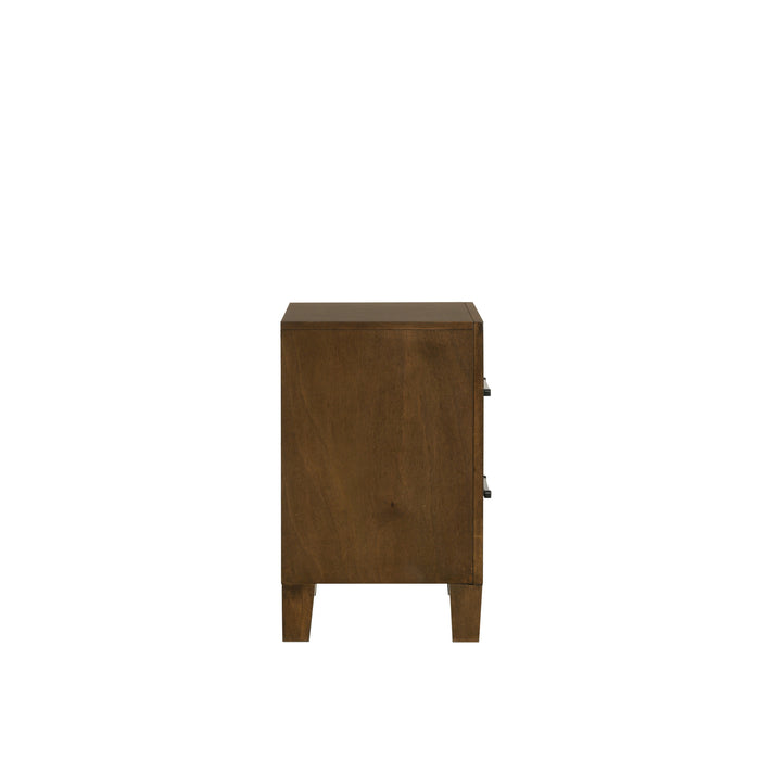 BALLARD 2 DRAWER NIGHTSTAND-WALNUT