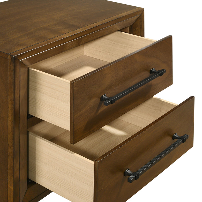 BALLARD 2 DRAWER NIGHTSTAND-WALNUT
