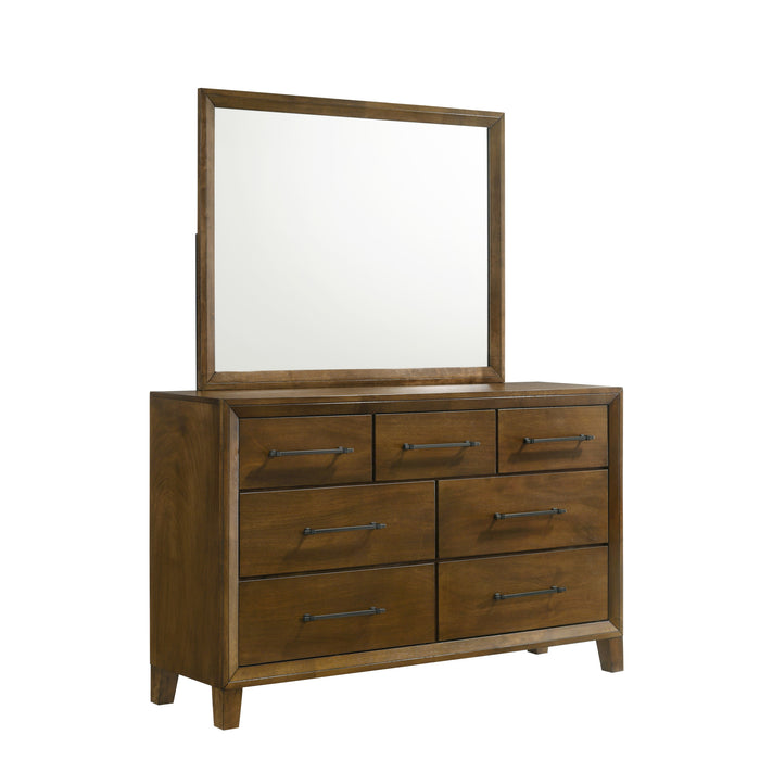 BALLARD MIRROR-WALNUT