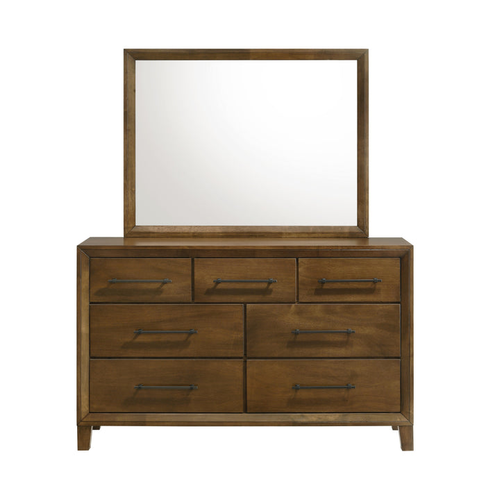 BALLARD MIRROR-WALNUT