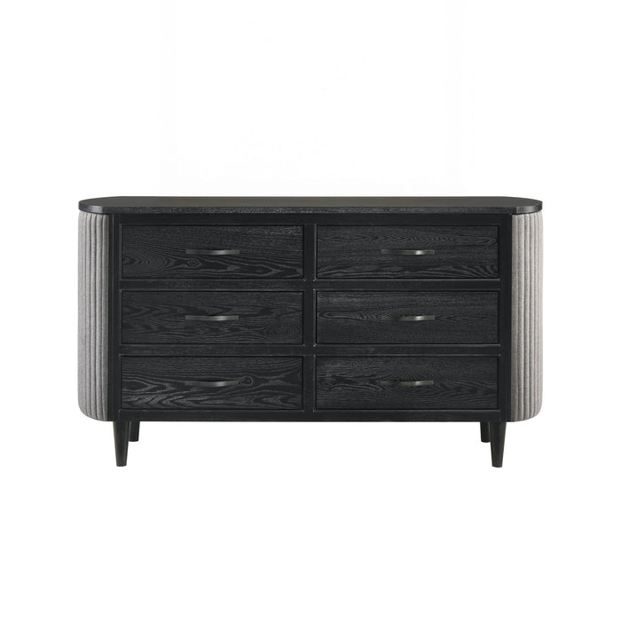 SKYLINE 6 DRAWER DRESSER-ONYX