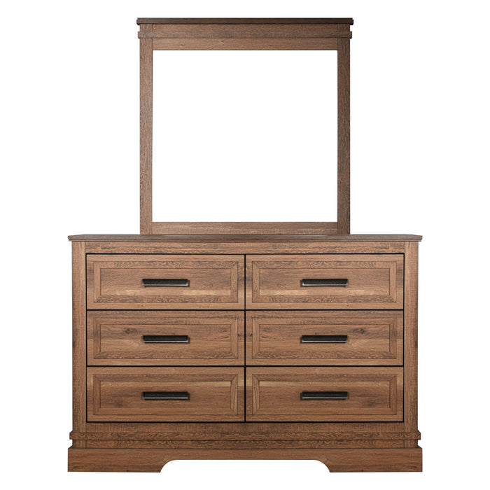 COVENTRY HALL MIRROR-PECAN