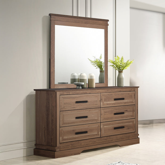 COVENTRY HALL MIRROR-PECAN