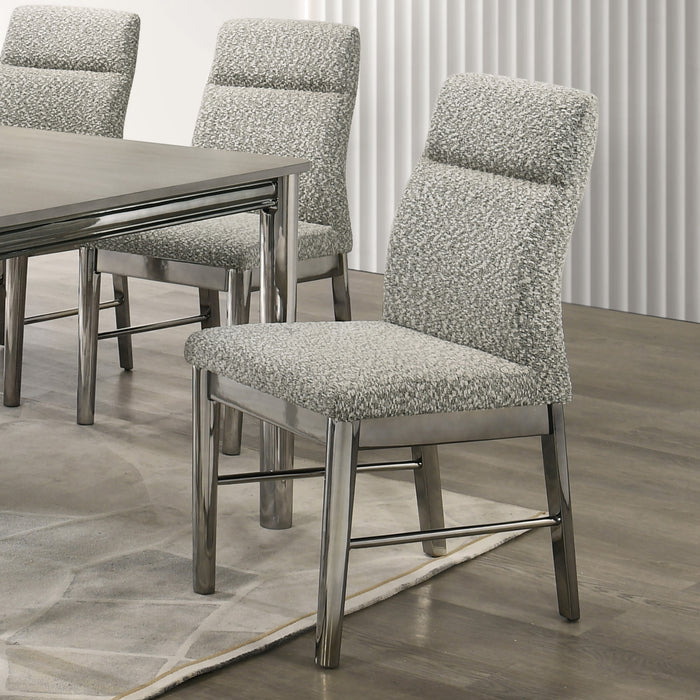 LENNOX UPHOLSTERED SIDE CHAIR (2 PER CARTON)-GRAY