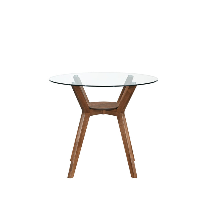 OSCAR COUNTER TABLE BASE FOR GLASS TOP CTR TABLE-WALNUT