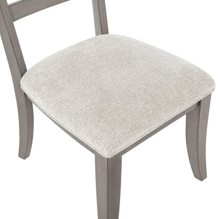 MARIANA WOOD BACK SIDE CHAIR (2 PER CARTON)-VINTAGE CREME