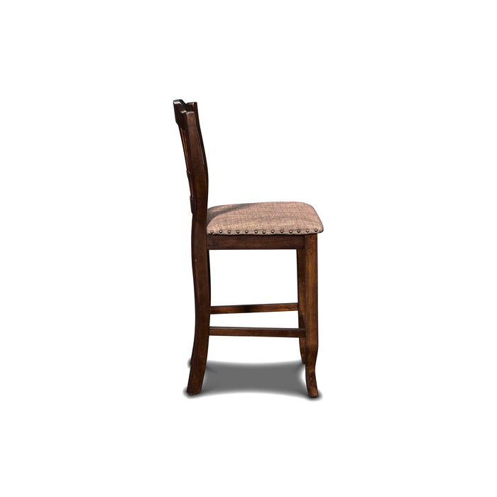 BIXBY  COUNTER  CHAIR (2 PER CARTON)-ESPRESSO
