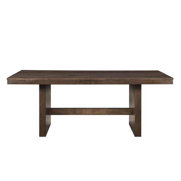 KODY RECTANGLE DINING TABLE BASE-DK WALNUT