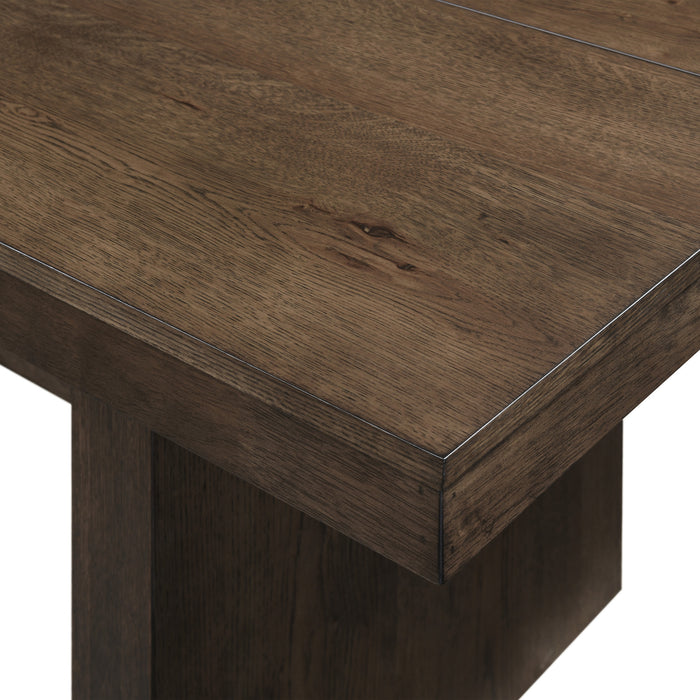 KODY RECTANGLE DINING TABLE BASE-DK WALNUT