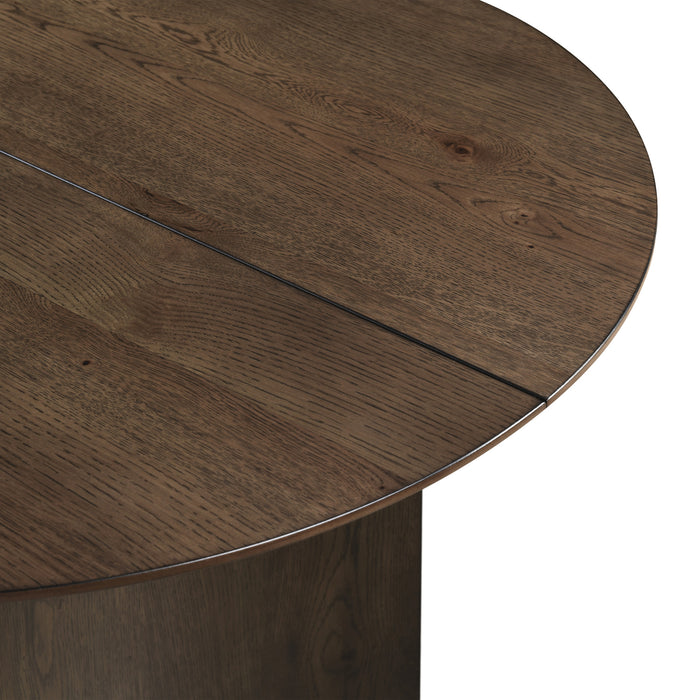 KODY OVAL DINING TABLE BASE-DK WALNUT