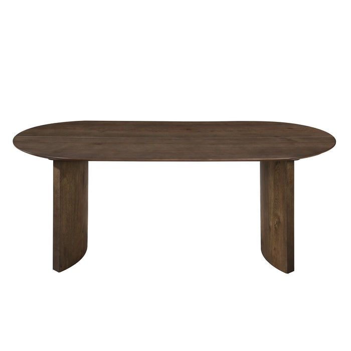 KODY OVAL DINING TABLE BASE-DK WALNUT