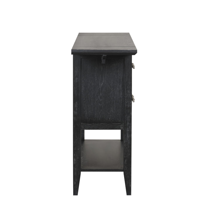 SABLE CREST DROP LEAF SERVER-BLACK