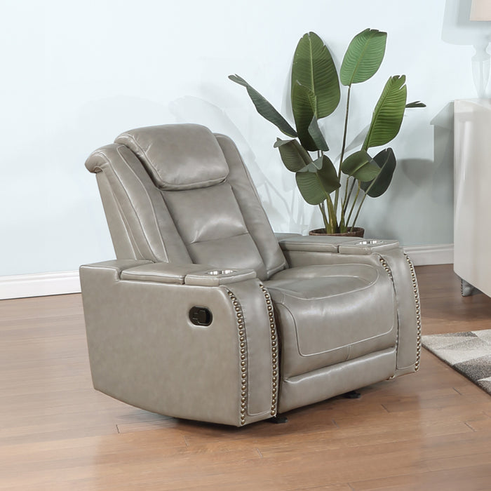 BRECKENRIDGE II GLIDER RECLINER-LT GRAY
