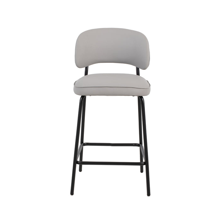 BLYTHE IVORY VEGAN LEATHER COUNTER CHAIR (2 PER CARTON)