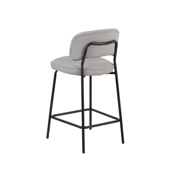 BLYTHE IVORY VEGAN LEATHER COUNTER CHAIR (2 PER CARTON)