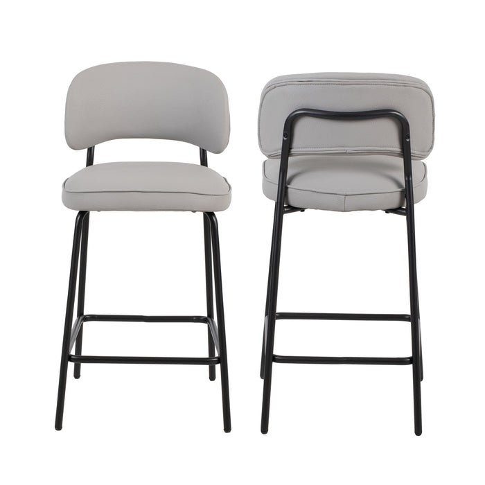 BLYTHE IVORY VEGAN LEATHER COUNTER CHAIR (2 PER CARTON)