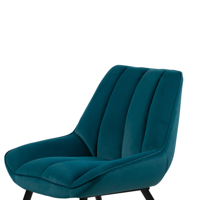 ASTRID GREEN VELVET ACCENT CHAIR