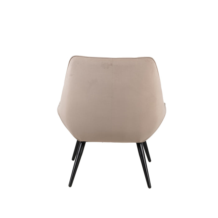 ASTRID TAUPE VELVET ACCENT CHAIR (1 PER CARTON)