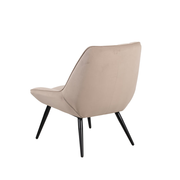 ASTRID TAUPE VELVET ACCENT CHAIR (1 PER CARTON)