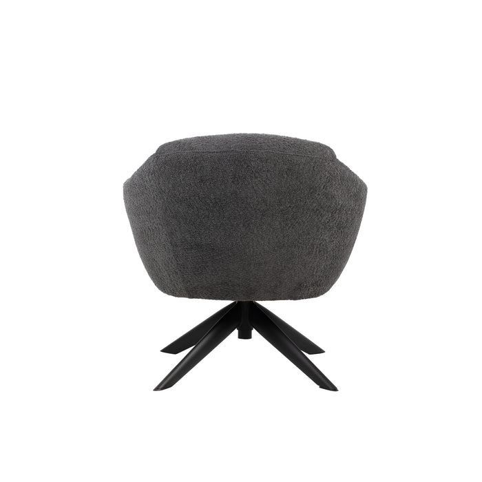 FLEMING GRAY BOUCLE SWIVEL LOUNGE CHAIR (1 PER CARTON)
