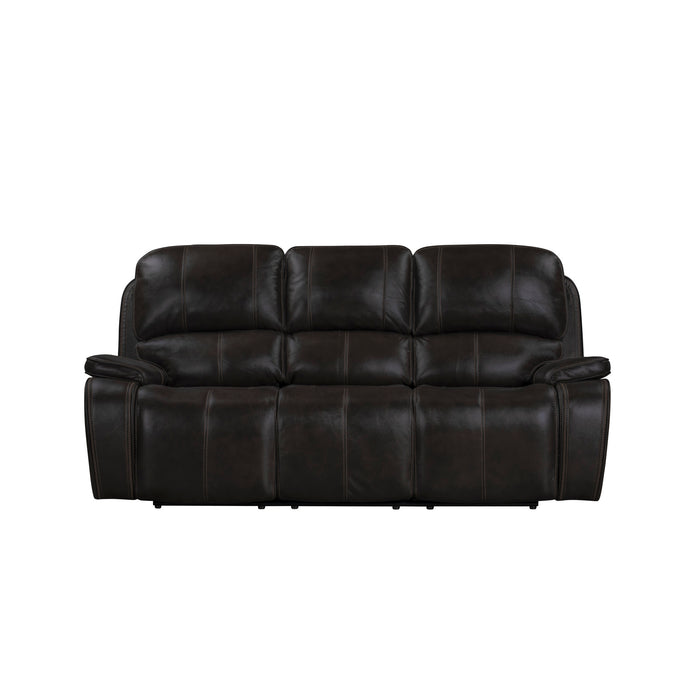 BROOKINGS  SOFA W/DUAL RECLINER-CHARCOAL