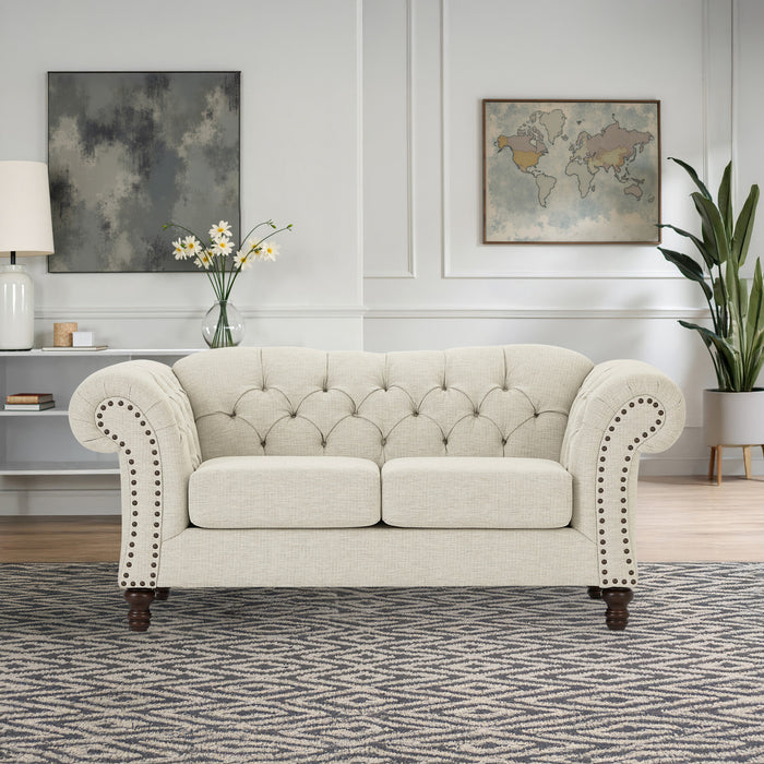 WHITMORE LOVESEAT -KHAKI BEIGE