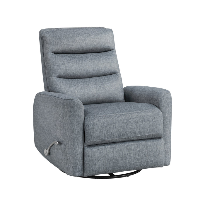 TAKAMI SWIVEL RECLINER-GRANITE POLY