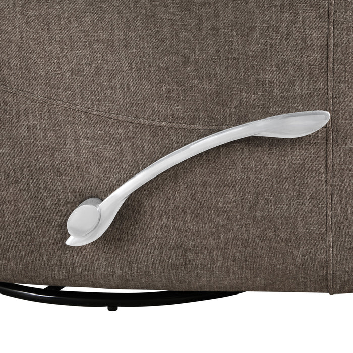 TAKAMI SWIVEL RECLINER-CHOCOLATE POLY