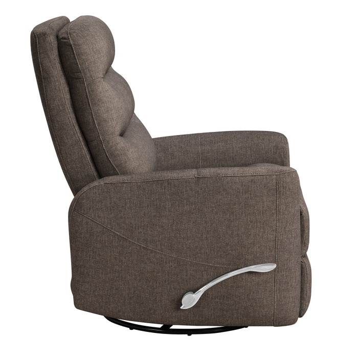 TAKAMI SWIVEL RECLINER-CHOCOLATE POLY