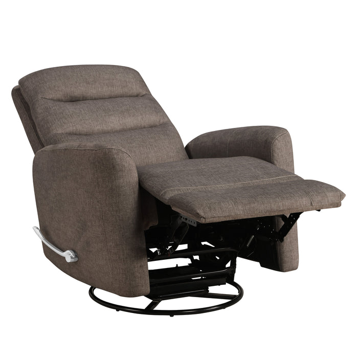 TAKAMI SWIVEL RECLINER-CHOCOLATE POLY