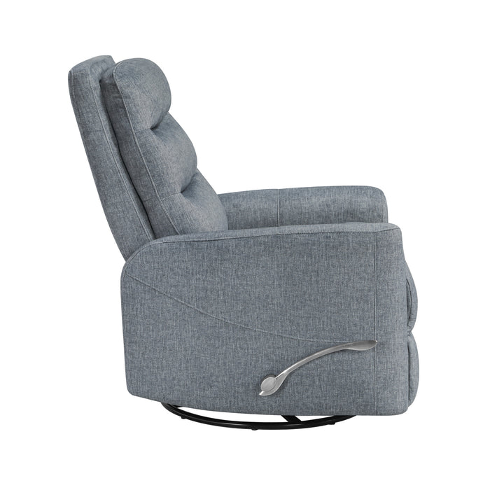 TAKAMI SWIVEL RECLINER-GRANITE POLY