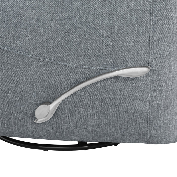 TAKAMI SWIVEL RECLINER-GRANITE POLY