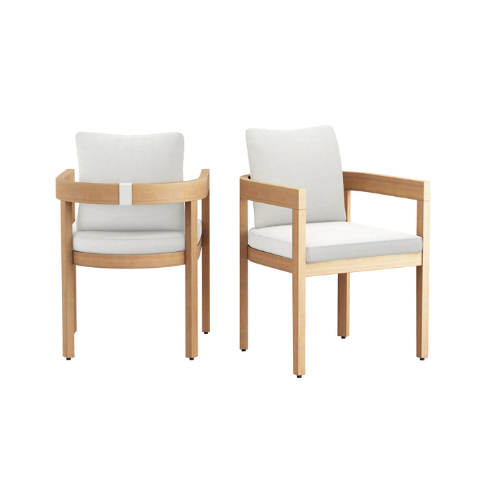 WESLEY PATIO SIDE CHAIR - 2PCS - WHITE