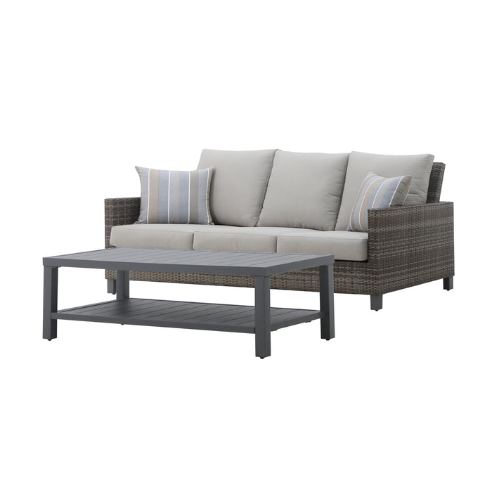 BUNGALOW OUTDOOR - 2PCS (SOFA , COFFEE TABLE)