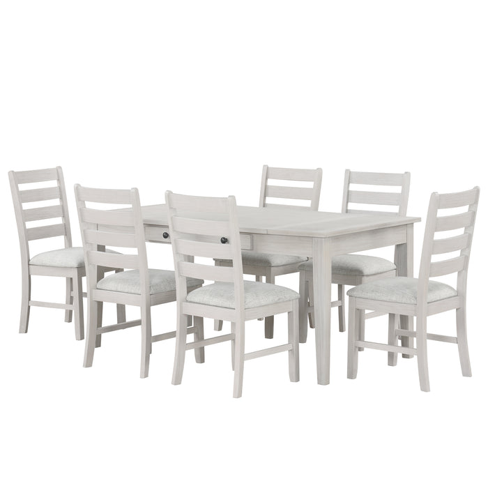 ECHO DINING TABLE AND 6 CHAIRS