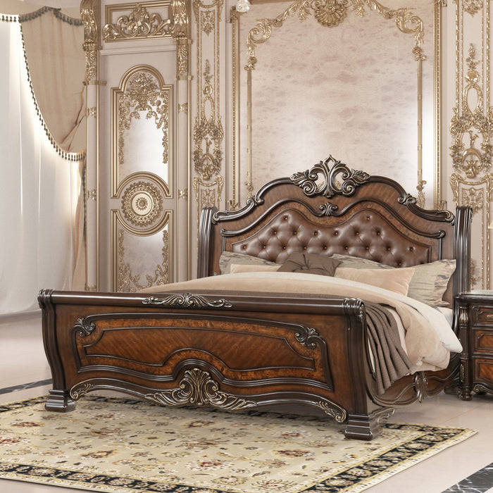 BELLA NOTTE - SLEIGH 6/6 EK BED ONLY