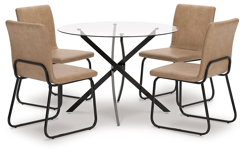 Pharwynn Dining Table and 4 Chairs