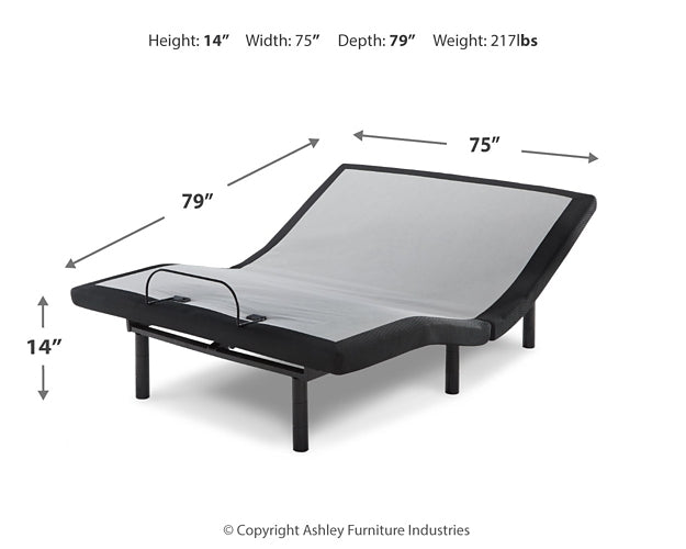 14 Inch Ashley Hybrid Mattress with Adjustable Base JR Furniture Store