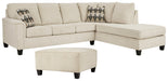 Abinger 2-Piece Sectional with Ottoman JR Furniture Store